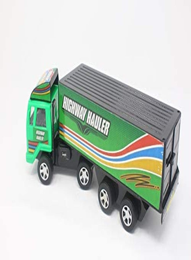 Shinsei Cargo Carrier Truck Maintenance Free Pullback Spring Action Race Toy Gift for Boys 3+ Years. Strong ABS Plastic, NO Sharp Edges, BIS Certified. Pack of 1, Color Green - Image 4